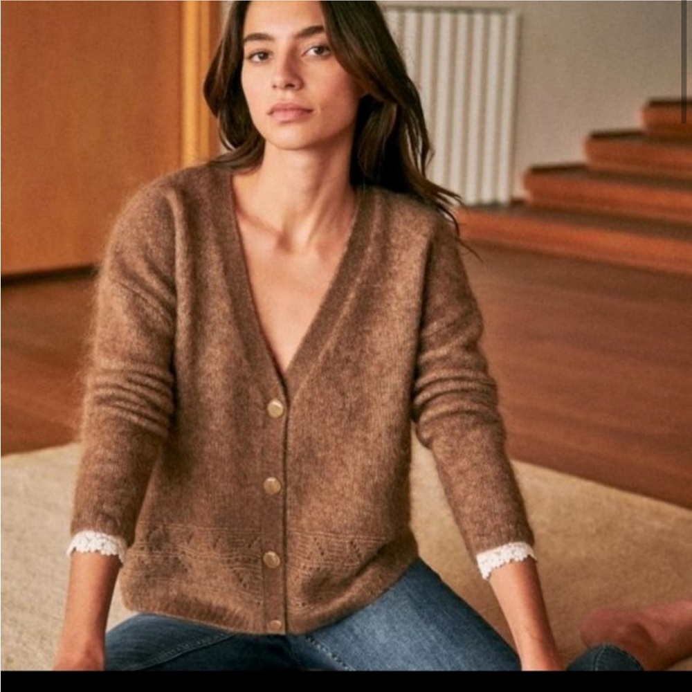 Sezane Charles Sweater in Taupe